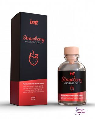 Массажный гель для интимных зон Intt Strawberry (30 мл) фото и описание