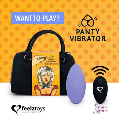Вибратор в трусики FeelzToys Panty Vibrator Purple с пультом ДУ фото и описание