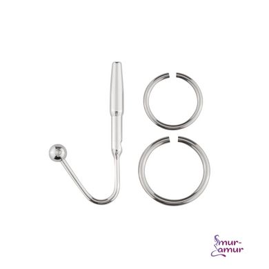 Уретральный стимулятор Sinner Gear Unbendable - Sperm Stopper Hollow Ring, 2 кольца (2,5 см и 3 см) фото и описание