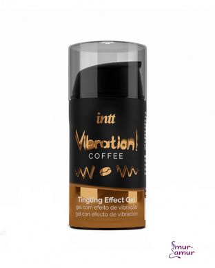 Жидкий вибратор Intt Vibration Coffee (15 мл), густой гель, очень вкусный, действует до 30 минут фото и описание