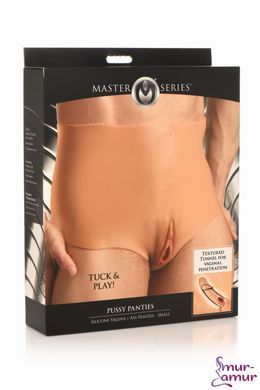 Накладна вагіна Master Series Silicone Vagina + Butt Panties - Small