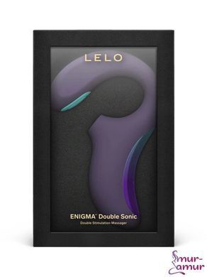 Кліторально-вагінальний звуковий стимулятор LELO Enigma Double Sonic Cyber Purple фото і опис