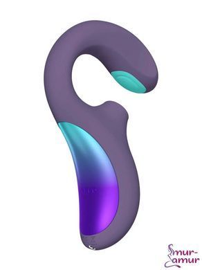 Кліторально-вагінальний звуковий стимулятор LELO Enigma Double Sonic Cyber Purple фото і опис