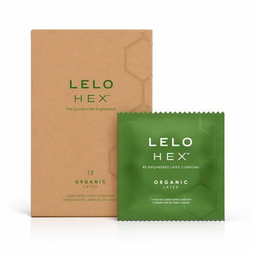 Презервативи LELO HEX Condoms Organic 12 Pack, тонкі та суперміцні