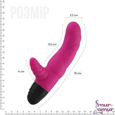 Вибратор рельефный Adrien Lastic Cyclone Magenta со стимуляцией точки G, два мотора фото и описание