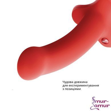Фалоімітатор Fun Factory MAGNUM, помаранчевий, дуже гнучкий, довжина 18,3 см, діаметр 3,7 см