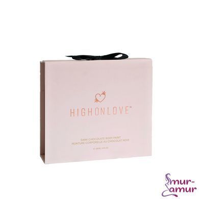 Премиум краска для тела HighOnLove Chocolate Body Paint (100 мл) с какао, кофеином, маслом каннабиса фото и описание