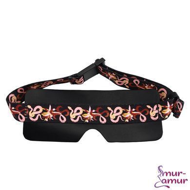 БДСМ-набір LOCKINK The Flowering Serpent Bondage Set, чорний, з малюнком у вигляді змій, 7 предметів фото і опис
