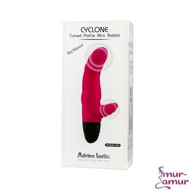 Вибратор рельефный Adrien Lastic Cyclone Magenta со стимуляцией точки G, два мотора фото и описание