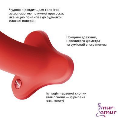 Фалоімітатор Fun Factory MAGNUM, помаранчевий, дуже гнучкий, довжина 18,3 см, діаметр 3,7 см