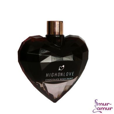 Премиум краска для тела HighOnLove Chocolate Body Paint (100 мл) с какао, кофеином, маслом каннабиса фото и описание