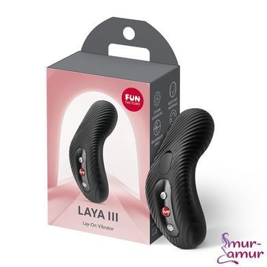 Накладний вібратор Fun Factory LAYA III Black, ефект постукування пальцем