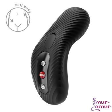 Накладний вібратор Fun Factory LAYA III Black, ефект постукування пальцем