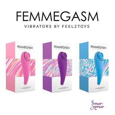 Пульсатор для клітора плюс вібратор FeelzToys - FemmeGasm Tapping & Tickling Vibrator Pink фото і опис