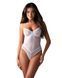 Боді Obsessive Alissium Teddy White, XS/S, ліф з м&rsquo;якою чашкою, високі вирізи для ніг фото
