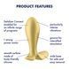 Анальна смарт-пробка з вібрацією Satisfyer Intensity Plug Gold фото