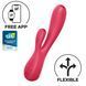 Смарт вибратор-кролик Satisfyer Mono Flex Red, 2 мотора, управление через интернет фото