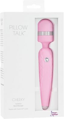 Розкішний вібромасажер PILLOW TALK - Cheeky Pink з кристалом Swarovsky, плавне підвищення потужності фото і опис