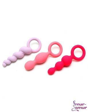 Набір анальних іграшок Satisfyer Plugs (set of 3) - Booty Call, макс. діаметр 3 см
