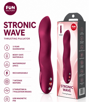 Пульсатор для точки G Fun Factory Stronic Wave Wine Red