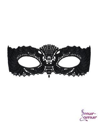 Кружевная маска Obsessive A700 mask, единый размер, черная фото и описание
