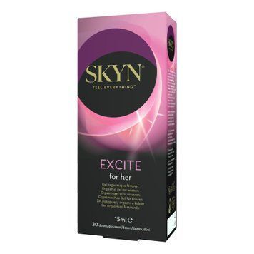 Збуджувальний гель SKYN Excite for her 15 мл, поколювання, ефект тепло-холод, містить L-аргінін фото і опис