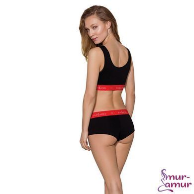 Спортивний топ на широких бретелях Passion PS003 TOP M, black фото і опис
