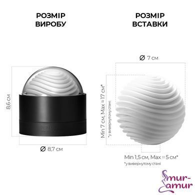 Мастурбатор Tenga Geo Aqua, новый материал, нежные волны, новая ступень развития Tenga Egg фото и описание