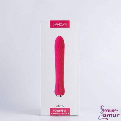 Вибратор с подогревом Svakom Anya Plum Red