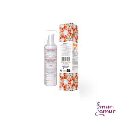 Масажна олія EXSENS Organic White Peach 50мл розігрівальна, без цукру, без парабенів, їстівна фото і опис