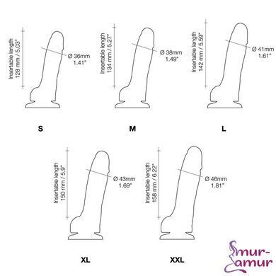Реалістичний фалоімітатор Strap-On-Me Sliding Skin Realistic Dildo Vanille XL, ефект рухливої шкіри