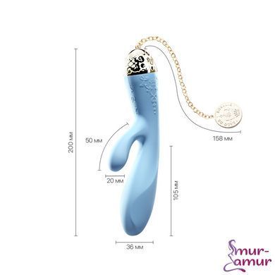 Смартвібратор-кролик Zalo &mdash; Rosalie Royal Blue фото і опис