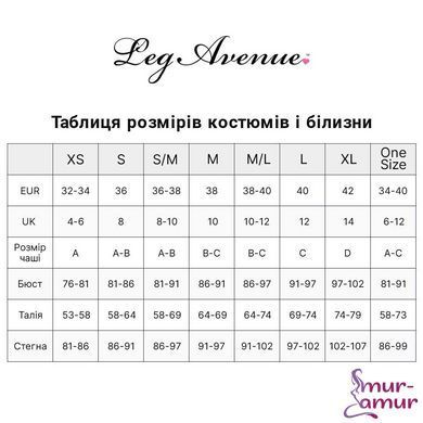 Комплект бесшовного белья Leg Avenue Long sleeve crop top & string Black, One Size, топ, стринги фото и описание