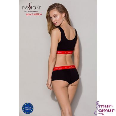 Спортивний топ на широких бретелях Passion PS003 TOP M, black фото і опис