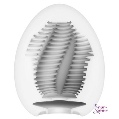 Мастурбатор-яйце Tenga Egg Tube, рельєф з поздовжніми лініями фото і опис