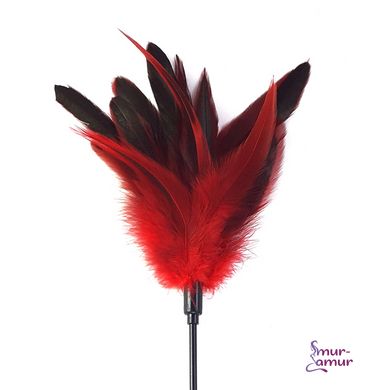 Щекоталка красная Art of Sex - Feather Paddle, перо молодого петуха фото и описание