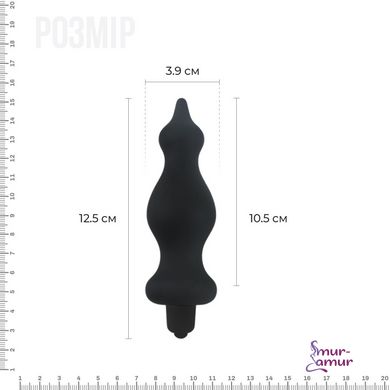 Анальна пробка з вібрацією Adrien Lastic Bullet Amuse Purple, макс. діаметр 3,9 см фото і опис