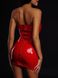 Платье лакированное красное “Соблазнительница Марго” XXL, молния на всю длину сзади фото