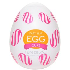 Мастурбатор-яйцо Tenga Egg Curl с рельефом из шишечек фото и описание