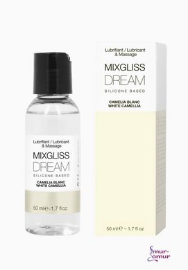 Лубрикант на силиконовой основе MixGliss DREAM - CAMELIA BLANC (50 мл) с ароматом белой камелии фото и описание