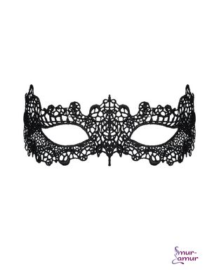 Кружевная маска Obsessive A701 mask, единый размер, черная фото и описание