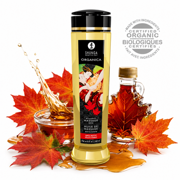 Органическое массажное масло Shunga ORGANICA &ndash; Maple Delight (240 мл) с витамином Е фото и описание