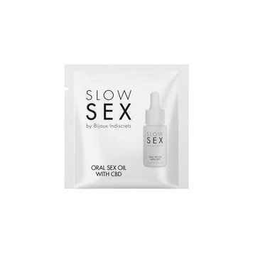 Пробник Bijoux Indiscrets Sachette Oral Sex Oil With CBD фото и описание