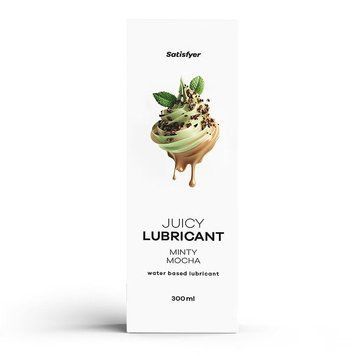 Лубрикант на водній основі Satisfyer Juicy Lubricant Minty Mocha water based 300 мл фото і опис