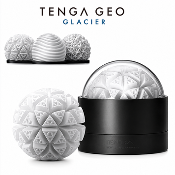 Мастурбатор Tenga Geo Glacier, новий матеріал, інтенсивні блоки, новий рівень розвитку Tenga Egg фото і опис