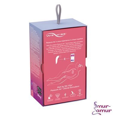 Вакуумний смарт-стимулятор для пар We-Vibe Melt Coral, зручно поєднувати з проникним сексом фото і опис