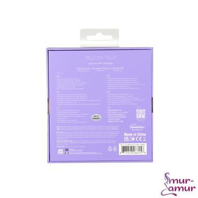 Розкішний вібратор Pillow Talk Flirty Purple Special Edition, Сваровскі, пов&rsquo;язка на очі+гра