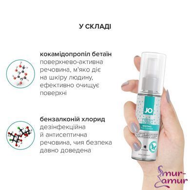 Чистящее средство JO Fresh Scent Misting Toy Cleaner (60 мл) с ароматом свежести