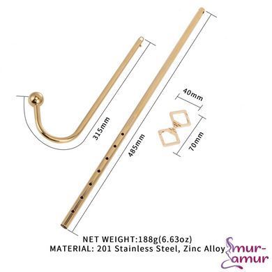 Анальный крюк LOCKINK Golden Adjustable Anal Hook Set