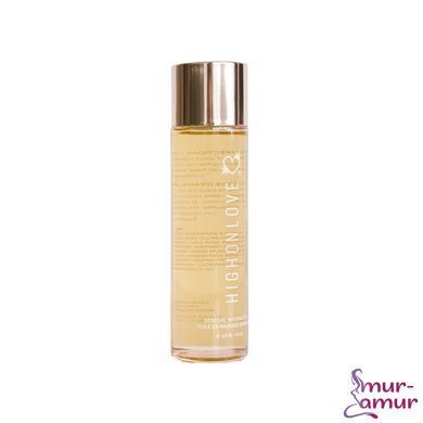 Масажна олія HighOnLove Massage Oil - Strawberry & Champagne (120 мл) з маслом насіння конопель фото і опис